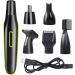 4-in-1 USB Rechargeable Nose Hair Trimmer for Men - Waterproof Ear & Eyebrow Clipper - Perfect for Travel & Family Use - Buy Online on SooperMarket.com