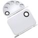 Ckanday 2 SPACK Professional makeup palette 2 varieties per lady stainless steel cosmetic spatula with filler tool for mixing foundation silver