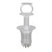 DAUZ Scalp Oil Applicator Comb - Portable Silicone Tool for Even Hair Growth Oil Application - Transparent White - Buy Online on SooperMarket.com