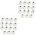 ABOOFAN 30 Pcs Halloween Simulation Pumpkin Hand Decor Paintable Pumpkin Decor Fake Pumpkin Fake Foam Pumpkins Pumpkin Toys Mini Pumpkin Unfinished Pumpkin Little Vacation Artificial White