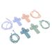 Teethe odorless silicone chew toy colorful 4PCS for hospital