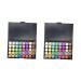 Angoily 2pcs 40 Eyeshadow Makeup Palette Eye Shadow Pearlescent 1 count (Pack of 1) As Shownx2pcs