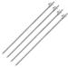 g8ds 4X Stainless Steel Fishing Bankstick Silver Large 50-90cm Rod Holder Rod Rest Rodpod