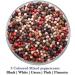 5-Colour Whole Mixed Dried Peppercorns Pepper (50g) - Black, White, Pink, Green, Pimento - Buy Online on SooperMarket.com