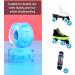Mopoin 8 Pack 82A Roller Skate Wheels | 32mm X 58mm | Indoor/Outdoor Quad Skate Wheels with ABEC-9 Bearing | Durable Wear-Resistant PU | Blue | Double-Row Skating Accessories - Buy Online on SooperMarket.com