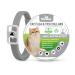 Cat Repellent Treatment Adjustable Cat Repellent Collars Natural Protection Repellent Collar for Cats Water Resistant Repellent Collar for Cats Small-Medium-Large Grey 1pack