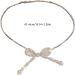 Oralgo's French Style Necklace with Looping Imitation Pearls & Fans - Elegant Jewelry for Women & Girls - Buy Online on SooperMarket.com