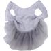 Elegant Gray Sequin Dog Dress - Small Pet Tutu Costume for Weddings & Special Occasions - Buy Online on SooperMarket.com