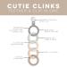 Ryan & Rose Cutie Clinks Attachable Teether - Neutral Chew Toy for Babies - Buy Online on SooperMarket.com