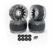 IWONDER Cloud Wheel 105mm Discovery Electric Skateboard Wheels Patented Damping Foam Core All Terrain Off Road 78A Translucent Urethane Longboard Wheels(Not Applicable to Hub Motor Obsidian black
