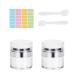 Cream Jar Vacuum Bottle 2PCS Airless Pump Bottle Container Refillable Travel Bottle Portable Cosmetic Container Lotions Creams Skin Care Products Dispenser (15ml)