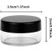 10 PCS Sample Pots for Cosmetics 10Gram/10ml Jars Cosmetic Containers Mini Jars With Lids Empty Small Makeup Jars Plastic BPA Free for Various Cosmetic Products Samples and Nail Powder(Black) - Buy Online on SooperMarket.com