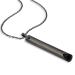 Breathing Necklace Anxiety Relief Necklace Unisex Fashionable Stainless Steel Stress Relief Necklace for Anxiety Relaxation Meditation Calming Down Panic Attack Relief (Black)