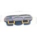 HOLIDYOYO Box Lunch Box Lunch Container Bento Tray Outdoor To Go Cont Student Food Household Pp 8Y4LZ9HMZ3013254NNCONVBL Navy 28.5X19X6.5CM - Buy Online on SooperMarket.com