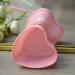 2 Sets Plastic Heart Shaped Facial Mask Mixing Bowl & Spatula - DIY Skin Care Kit for Women - Beauty Salon Essential - Pink & Green - Buy Online on SooperMarket.com