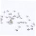 EXCEART 400 Sets Diamond Stud Rivets DIY Crafts Clothes DIY Rivets DIY Luggage Rivets Crystal Leather Goods 0.6X0.6X1CMx2pcs As Shownx2pcs - Buy Online on SooperMarket.com