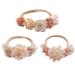 Shop WJRQD 3-Piece Baby Girl Flower Headbands - Perfect for Christenings Weddings & Family Photos | Stylish Hair Accessories for Newborns - Buy Online on SooperMarket.com