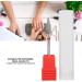 Electric Tungsten Steel Drill Bits for Nails - Red Manicure Pedicure Grinding Head - Buy Online on SooperMarket.com