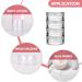 minkissy 3 Sets Eye Cream Box Stackable Clear Plastic Organizer Round Small Cream Jars Makeup Samples Jar Beauty Products Jar Cosmetics Holding Jars Makeup Cream Container Travel Leakproof 6.5x3.7cm Transparent - Buy Online on SooperMarket.com