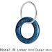 LYL Dog Tag - Blue Stainless Steel with Deep Engraving Front & Back | Ring Shape Size M - International Shipping - Buy Online on SooperMarket.com