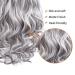REECHO Invisible Wire Hair Extensions 20 Inch - Grey/Brown/Silver/White Mixed (Pack of 1) | Curly Wavy Secret Hairpiece with Adjustable Transparent Headband and Secure Clips for Women - Buy Online on SooperMarket.com