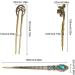 LEEQ Vintage Hair Sticks Chinese Hair Sticks Vintage Chinese Hairpin Antique Hairpin Metallic Hair Stick for Decorative Hair Styling Fixed (6 Pieces) - Buy Online on SooperMarket.com