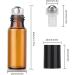 Voarge 24x 5ml Empty Glass Roll-On Bottles - Brown Amber for Essential Oils Lotions & Perfumes - Perfect for Travel - Buy Online on SooperMarket.com