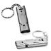 Zeaybsr 2 piece of emergency pipe made of stainless steel high decel signal pipe 150db outdoor emergency keychain pipe pipe for outdoor survival camping hiking (black and gray)