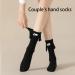 3D Couple Socks - Funny Magnetic Suction Design - Black & White 4 Pairs - Buy Online on SooperMarket.com