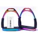 Amidale RAINBOW FLEXI SAFETY STIRRUPS HORSE RIDING BENDY IRONS S. STEEL BNWT 4.00 INCHES AND 4.75 INCHES (4.75 INCHES) - Buy Online on SooperMarket.com