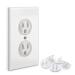 BABY PROOF ME 24 Pack Outlet Covers Baby Proofing, Provide Shock Prevention and Easy Installation, Safe and Secure Plastic Plug Covers for Power Sockets