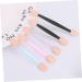 FOYTOKI 100 Pcs Cosmetic Eyeshadow Eyeshadow Brush Eyeshadow Makeup Double Head Eyeshadow Black Size 2 Black - Buy Online on SooperMarket.com