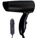 Netagon Portable Compact Foldable 12V in Car Hair Dryer for Travelling Camping Festivals Caravan Motorhome & Windscreen De Frosting Icer (Black)