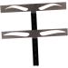 Beavorty 2pcs three-point eyebrow ruler eyebrow drawing tool balance stencil - Buy Online on SooperMarket.com