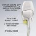 Conair 1600 Watt Wall-Mount Hair Dryer with LED Night Light - White | Compact and Powerful - Buy Online on SooperMarket.com