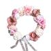 JSGHGDF Flower Headbands Women Bride Flower Crown For Wedding Party Supply Floral Garlands Crown Hair Wreath Floral Headbands Coffee color