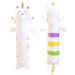 Desdfcer 60Cm Long Unicorn Plush Pillow Cute Long Unicorn Body Plush Pillow Kawaii Unicorn Stuffed Animals Gift for Christmas Halloween Birthday White-60cm-1