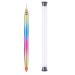 Worparsen Manicure Pen Grip Comfortable Good Double Ended Manicure Dotting Pen Nail Art Designs Pink