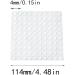 100 Pcs Self-Adhesive Rubber Furniture Buffers | Transparent Protective Bumper Pads for Drawers Cupboards & Notebooks - International Shipping - Buy Online on SooperMarket.com