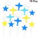 OFFSCH 16pcs Wedding Cake Decorations Cake Decorating Supplies Airplane Cupcake Toppers Cloud Cake Decorations Cupcakes Plane Cake Toppers Iron Wire Cake Picks Cloud Cupcake Toppers Flag - Buy Online on SooperMarket.com