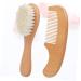 Healeved 2pcs Toddler Baby Brushes for Hair - Baby Gift Set with Wooden Comb and Bath Brush - Baby Grooming Essentials - Buy Online on SooperMarket.com