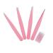Tweezers Set 4-piece  Professional Stainless Steel Tweezers  Precision Tweezers for Eyebrows   Facial Hair  Ingrown Hair  Splinter  Blackhead Remover (PINK)