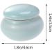 UPKOCH Mini Ceramic Cream Jars for Cosmetics & Toiletries - 4.6X2.7X3.5CM (Blue) - Perfect for Lotion Shampoo & Hand Cream Storage - Buy Online on SooperMarket.com