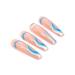 Brishow Long Wavy Lines Press-On Nails | Pink Bellarina Acrylic Nails | 24pcs for Women & Girls - International Shipping Available - Buy Online on SooperMarket.com
