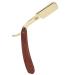 Ergonomic Vintage Beard Razor Stand for Men | Solid Wood & Stainless Steel Holder | Perfect Barber Shop Accessory - Buy Online on SooperMarket.com