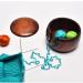 Handmade Dark Wood Yarn Bowl with Lid - Yarn Ball Holder for Knitting and Crochet - 12 Crochet Hooks Included - Buy Online on SooperMarket.com