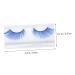 Buy Blue Long Eyelashes - 2 Pairs Halloween Fake Lashes for Stunning Eye Makeup | Perfect for Costumes & Performances - Buy Online on SooperMarket.com