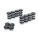 60 PCs 5 Gram Empty Plastic Cosmetic Samples Container for Make Up, Eye Shadow, Nails, Powder, Gems, Beads, Jewelry, Cream Small Clear Pot Jars with Lids(Black) 60PCs Black