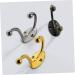 ABOOFAN 4pcs Hook up Bath Towel Hook Jacket Hooks Single Robe Hook Utility Hooks Office Old Fashioned Hanger 9.5X6.7X2.3CM Golden - Buy Online on SooperMarket.com