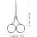 Buy Healvian Rounded Tip Grooming Scissors - Stainless Steel Facial Hair Safety Scissors for Men & Women | Perfect for Nose Eyebrows Moustache & Eyelashes - International Shipping Available - Buy Online on SooperMarket.com